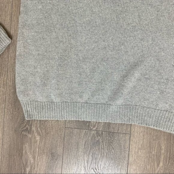 Revolve One Teaspoon Classic Cotton Chunky Knit Sweater Gray Marle Oversized XXS - Picture 9 of 15